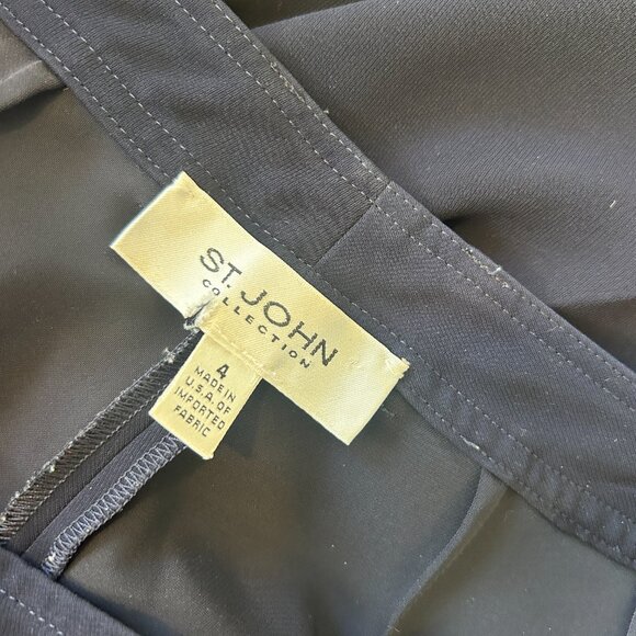 ST JOHN Collection Navy Blue Trousers Pants for Women in Size 4 - Picture 5 of 5